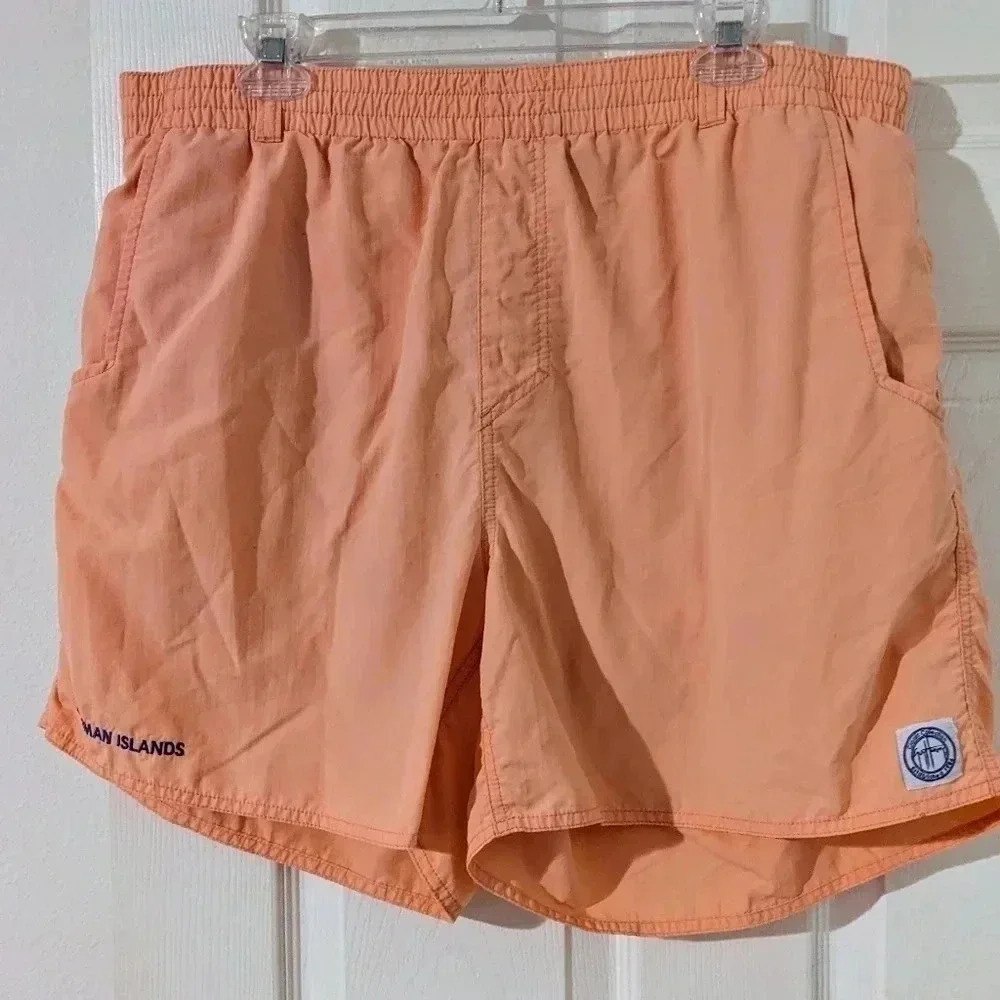 Guy Harvey Classic Collection Swim Trunks Cayman‎ Islands Peach XL